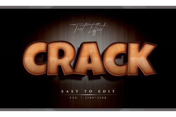 Download Crack Sand Texture Style 3D Text Effect - Texture style Collection